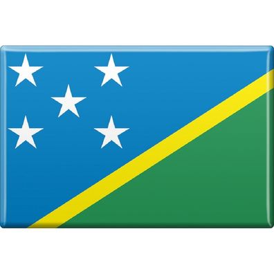 Kühlschrankmagnet - Länderflagge Salomonen - Gr. ca. 8x5,5 cm - 37810 - Magnet