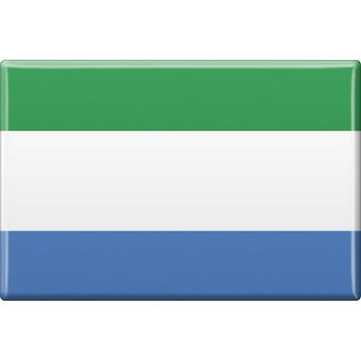 Kühlschrankmagnet - Länderflagge Sierra Leone - Gr. ca. 8x5,5 cm - 37820 - Magnet