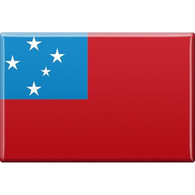 Kühlschrankmagnet - Länderflagge Samoa - Gr. ca. 8x5,5 cm - 37812 - Magnet