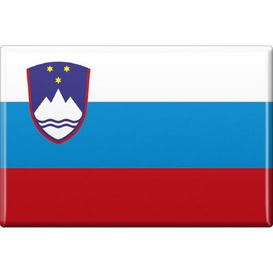Kühlschrankmagnet - Länderflagge Slowenien - Gr. ca. 8x5,5 cm - 37824 - Magnet