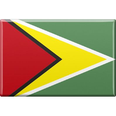 Kühlschrankmagnet - LänderflaggeGuyana - Gr. ca. 8x5,5 cm - 38044 - Magnet