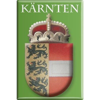 Kühlschrankmagnet - Wappen Kärnten - Gr. ca. 8 x 5,5 cm - 38103 - Küchenmagnet