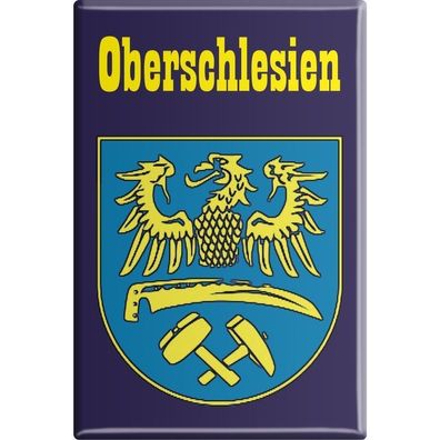 Kühlschrankmagnet - Wappen Oberschlesien - Gr. ca. 8 x 5,5 cm - 38108 - Magnet