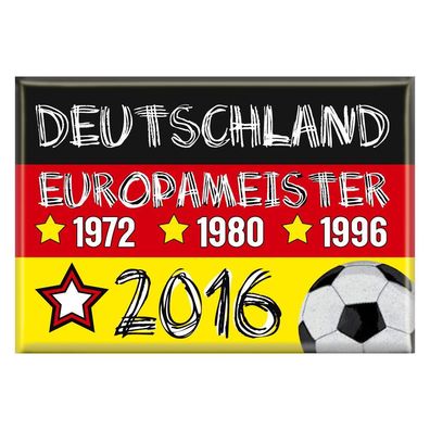 Magnet - Deutschland Europameister - Gr. 8 x 5,5 cm - 37923 - Küchenmagnet