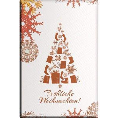 MAGNET - Frohe Weihnachten - Gr. ca. 8 x 5,5 cm - 37871 - Küchenmagnet