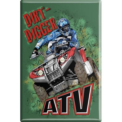 MAGNET - Dirt-Digger ATV - Gr. ca. 8 x 5,5 cm - 88401 - Küchenmagnet