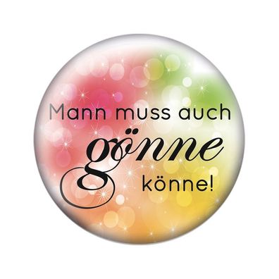 Magnet - ... gönne könne - Gr. ca. 5,7 cm - 03760 - Küchenmagnet