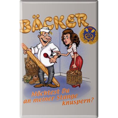 MAGNET - BÄCKER - Gr. ca. 8 x 5,5 cm - 38832 - Küchenmagnet