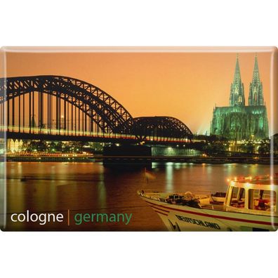 Magnet - Cologne Germany - Gr. ca. 8 x 5,5 cm - 38773 - Kühlschrankmagnet Küchenmag