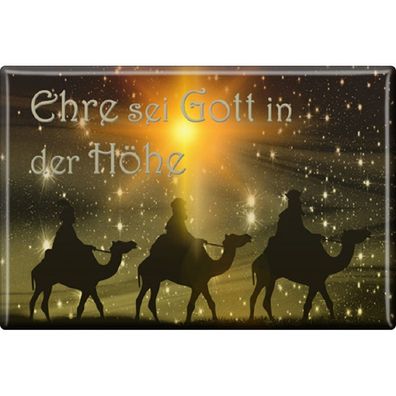 MAGNET - Ehre sei Gott in der Höhe - Gr. ca. 8 x 5,5 cm - 37870 - Küchenmagnet