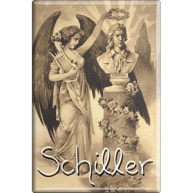 Magnet - Friedrich Schiller - Gr. ca. 8 x 5,5 cm - 38374 - Küchenmagnet