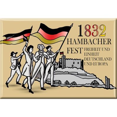 MAGNET - Hambacher Fest - Gr. ca. 8x5,5 cm - 37629 - Küchenmagnet