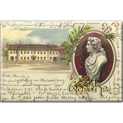 Magnet - JOHANN-WOLFGANG VON GOETHE - Gr. ca. 8 x 5,5 cm - 38367 - Küchenmagnet