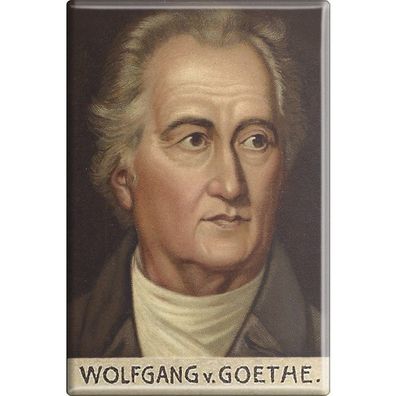 Magnet - JOHANN-WOLFGANG VON GOETHE - Gr. ca. 8 x 5,5cm - 38368 - Küchenmagnet