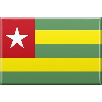 Magnet - Länderflagge Togo - Gr. ca. 8x5,5 cm - 37838