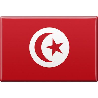 Magnet - Länderflagge Tunesien - Gr. ca. 8x5,5 cm - 37843