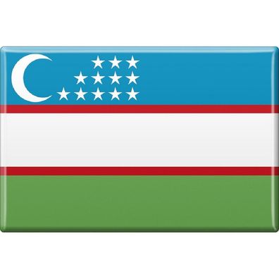 Magnet - Länderflagge Usbekistan - Gr. ca. 8x5,5 cm - 37850