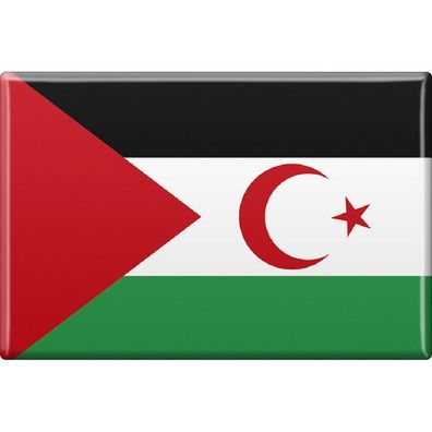 Magnet - Länderflagge Westsahara - Gr. ca. 8x5,5 cm - 37855