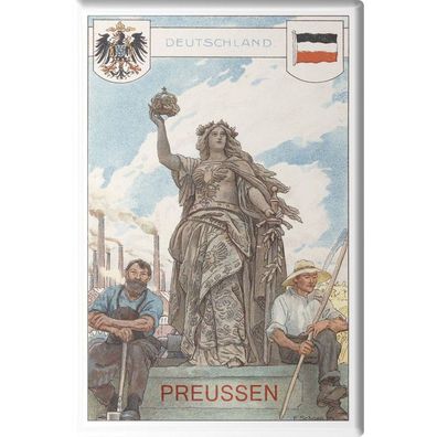 Magnet - Preussen - Gr. ca. 8 x 5,5 cm - 38728 - Küchenmagnet