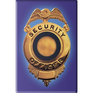 Magnet - Security Officer - Gr. ca. 8 x 5,5 cm - 38867 - Küchenmagnet