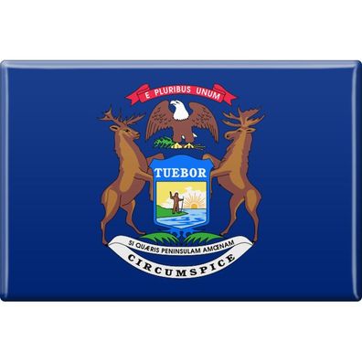 MAGNET - US-Bundesstaat Michigan - Gr. ca. 8 x 5,5 cm - 37122 - Küchenmagnet