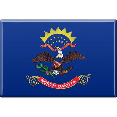 Magnet - US-Bundesstaat North Dakota - Gr. ca. 8 x 5,5 cm - 37134 - Küchenmagnet