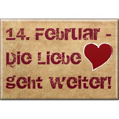 MAGNET - Valentinstag - Gr. ca. 8 x 5,5 cm - 37703 - Küchenmagnet