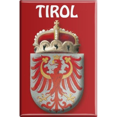 Magnet - Wappen Tirol - Gr. ca. 8 x 5,5 cm - 38116 - Küchenmagnet