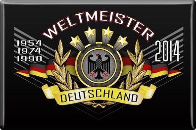 Magnet - Weltmeister Deutschland 2014 - Gr. ca. 8x5,5 cm - 38144 - Kühlschrankmagnet