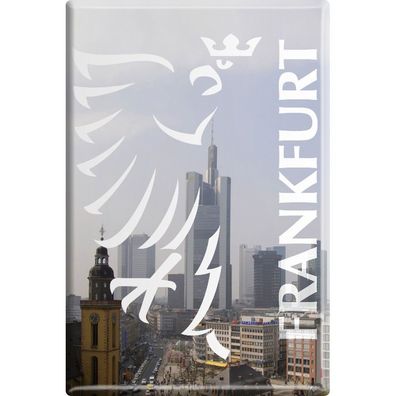 Magnet - Wolkenkratzer Frankfurt - Gr. ca. 8 x 5,5 cm - 38736 - Küchenmagnet
