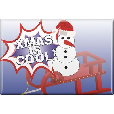 Magnet Weihnachten Xmas is cool Gr. ca. 8 x 5,5 cm 38233