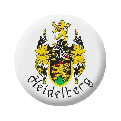 Magnetbutton - Heidelberg Wappen - Gr. ca. 5,7 cm - 16089 - Küchenmagnet