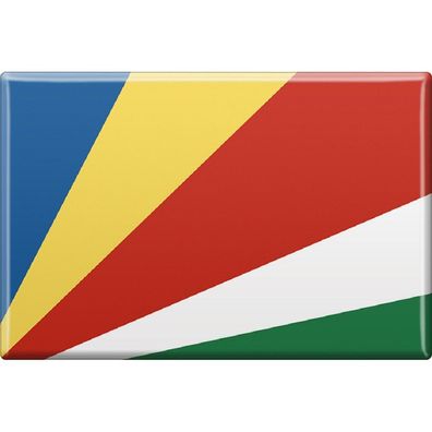 Magnetbutton Länderflagge &#x2022; Seychellen &#x2022; NEU Gr. ca. 7,5cm x 5,5cm (37