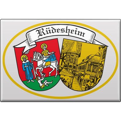 Städtemagnet - Rüdesheim - Gr.8x5,5 cm - 37643 - Küchenmagnet