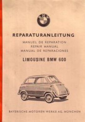 Reparaturanleitung BMW 600, Auto, Oldtimer, Klassiker