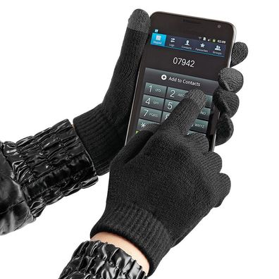 Handschuhe - mit Spezialeinsätzen an den Fingerkuppen für Touchfunktion - 31651 Gr.