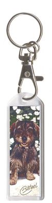 Designer Schlüsselanhänger - Hundemotiv 12 - Collection Bötzel - Gr. ca. 70x25mm