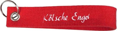 Filz-Schlüsselanhänger mit Stick - Kölsche Engel - Gr. ca. 17x3cm - 14125 - Karnev