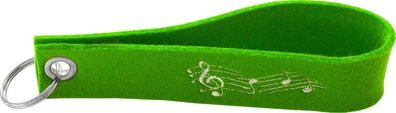 FILZ-SCHLÜSSELANHÄNGER mit Stick - Noten - Gr. ca. 17x3cm - 14273 - Keyholder Anhä