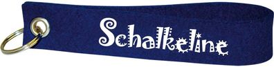 FILZ-SCHLÜSSELANHÄNGER mit Stick - Schalkeline - Gr. ca. 17x3cm - 14033 - Keyholder