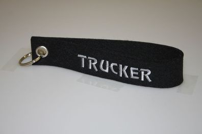 Filz-Schlüsselanhänger mit Stick - Trucker - Gr. ca. 17x3cm - 14504