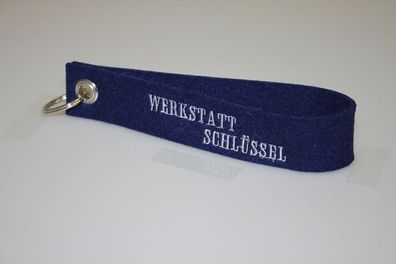 Filz-Schlüsselanhänger mit Stick - Werkstattschlüssel - Gr. ca. 17x3cm - 14432