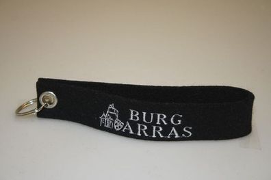 Filz-Schlüsselanhänger mit Stick BURG ARRAS Gr. ca. 17x3cm 14046 Keyholder schwarz