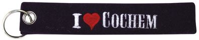 Filz-Schlüsselanhänger mit Stick I LOVE COCHEM Gr. ca. 17x3cm 14162 schwarz
