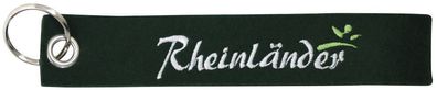 Filz-Schlüsselanhänger mit Stick Rheinländer Gr. ca. 17x3cm 14184 schwarz