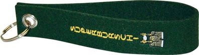 Filz-Schlüsselanhänger mit Stick Superburschi Gr. ca. 17x3cm 14447 schwarz