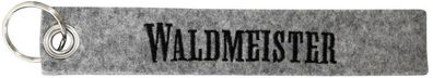 Filz-Schlüsselanhänger mit Stick Waldmeister Gr. ca. 17x3cm 14154 grau