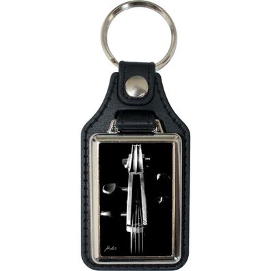 Leder-Schlüsselanhänger mit Motiv – Satelite cello – 06275/1 aus der Serie ROC