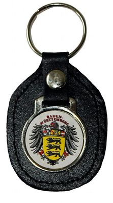 Lederschlüsselanhänger - BADEN Württemberg - 06212 - GR. ca. 5 x 6,5 cm