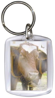 Schlüsselanhänger - Brownie Kuh - Gr. ca. 60x40 mm - 03594